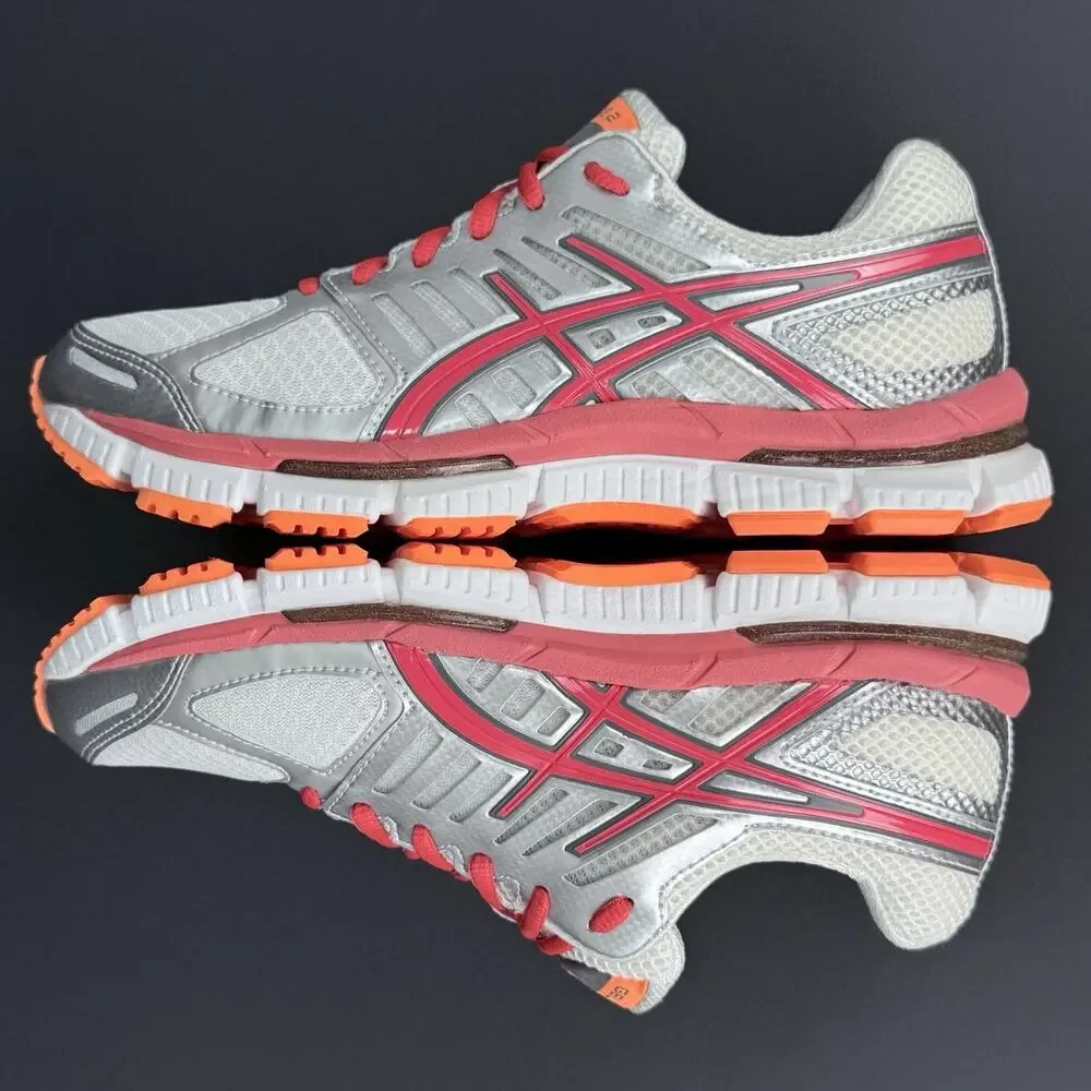 ASICS Gel-Neo33 2 Women’s Size 7.5 Gray Orange Running Shoes Pre-owned Excellent